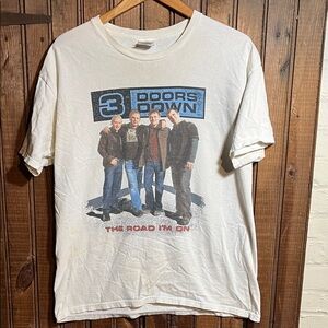 Vintage  3 Doors Down 2004 Tour Tee Shirt